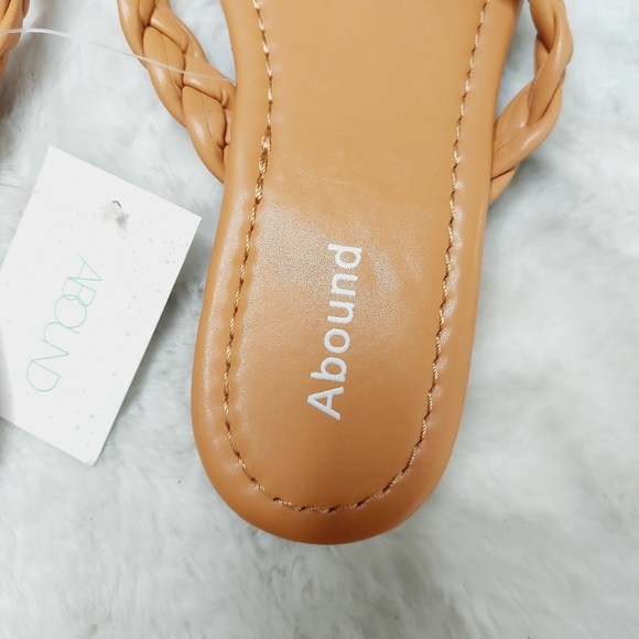 New Bundle of 2 Abound Frannie Brown/ Pink Braided Slip On Sandal S228 - Picture 3 of 11